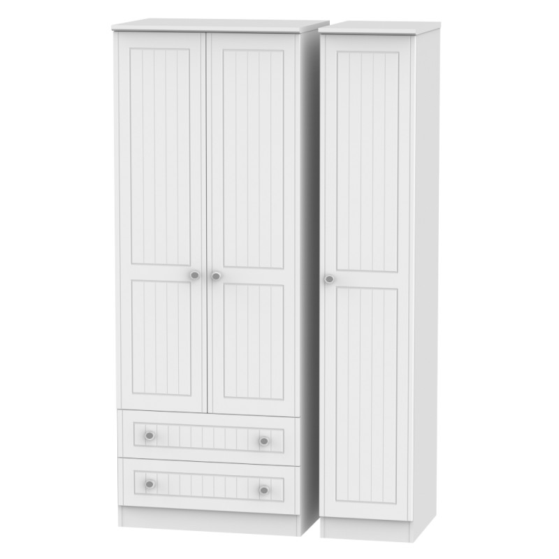 Miami 4 Piece Drawer Bedroom Set Large Ready Assembled Bedroom